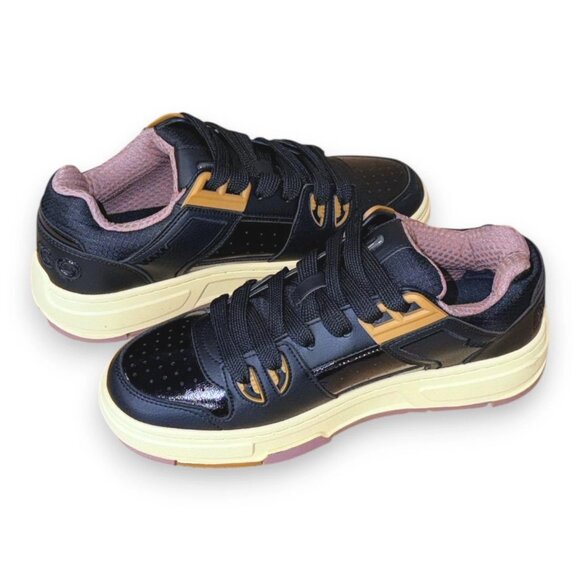 HUGO Yarrow Tenn Men's Sneakers Black Manmade Embossed Logo US 9 - Picture 4 of 6